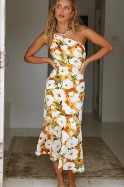 Wedding Guest Dresses|Floral Dresses>Hello Molly My Truth Maxi Dress Orange