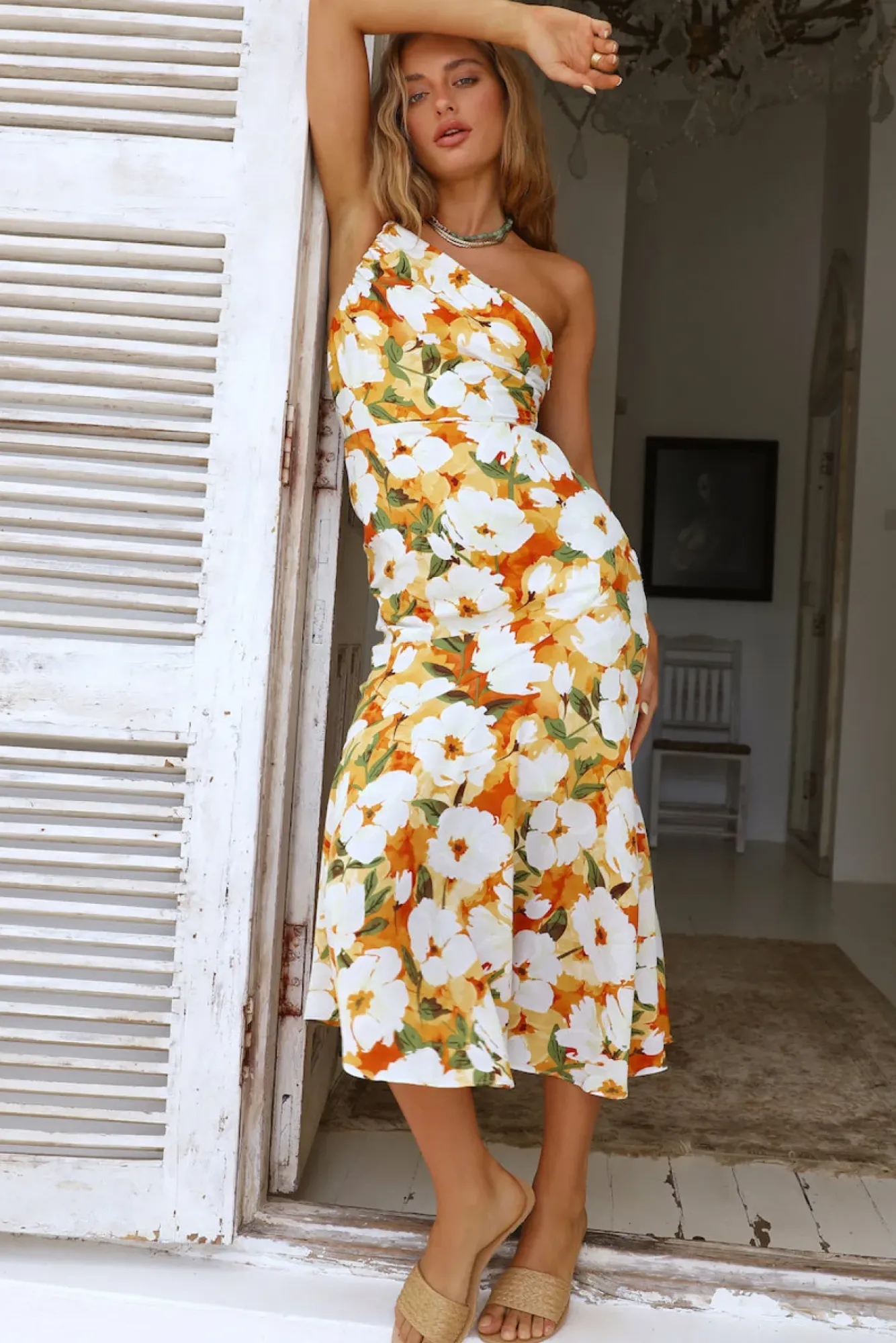 Wedding Guest Dresses|Floral Dresses>Hello Molly My Truth Maxi Dress Orange