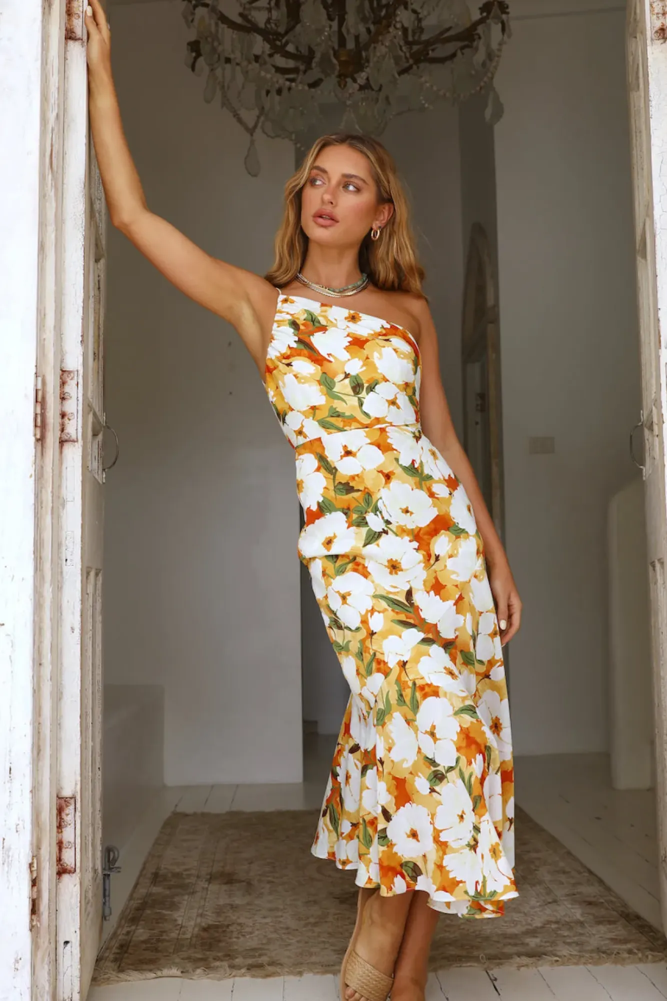 Wedding Guest Dresses|Floral Dresses>Hello Molly My Truth Maxi Dress Orange