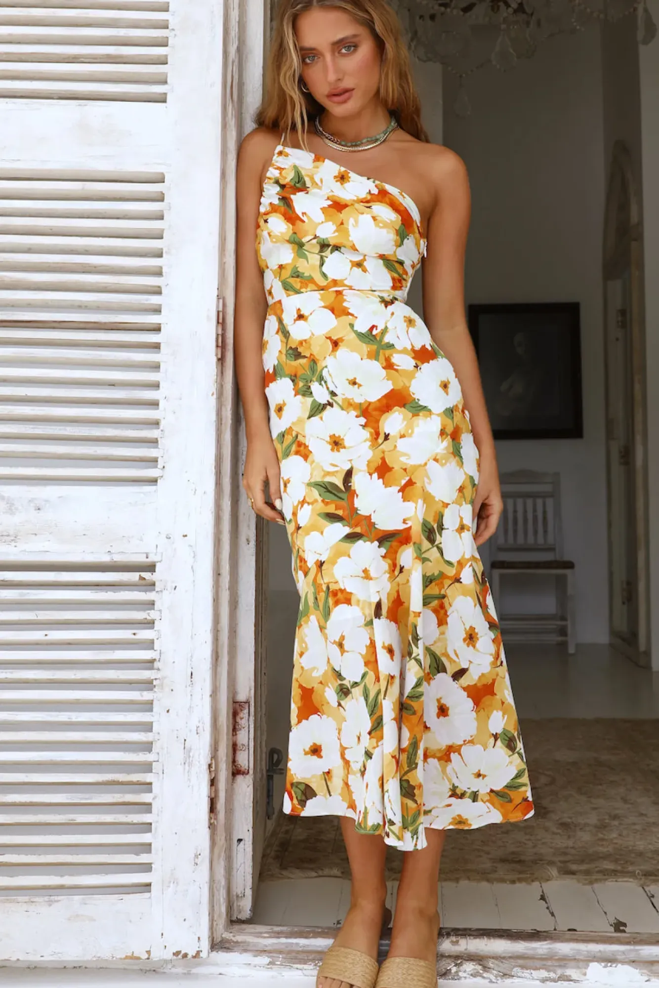 Wedding Guest Dresses|Floral Dresses>Hello Molly My Truth Maxi Dress Orange