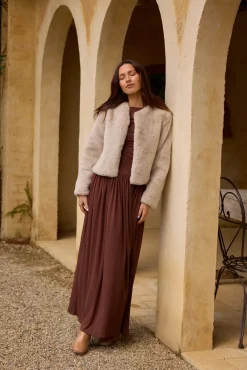 Wedding Guest Dresses|Cocktail Dresses>Hello Molly Nalla Maxi Dress Brown