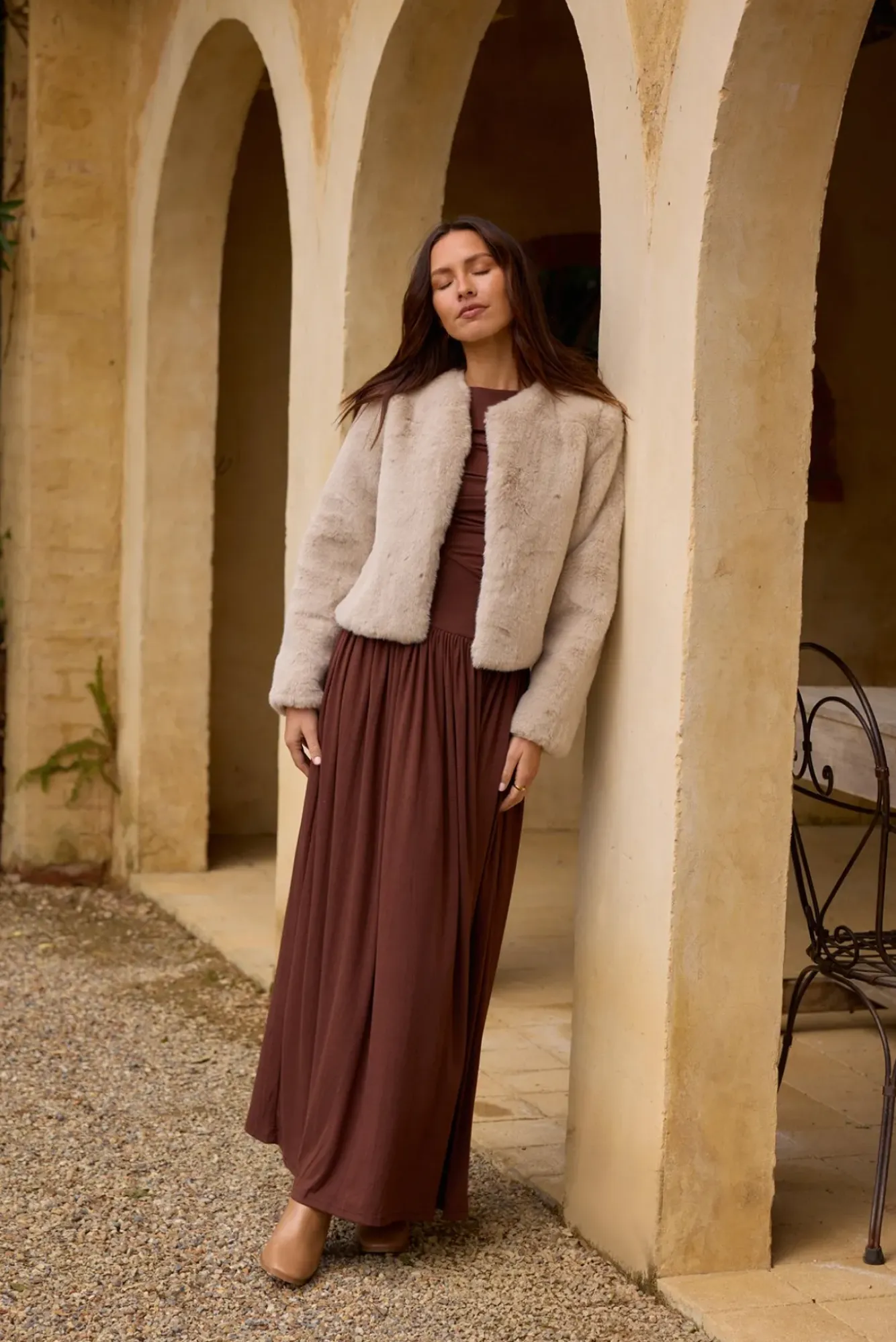 Wedding Guest Dresses|Cocktail Dresses>Hello Molly Nalla Maxi Dress Brown