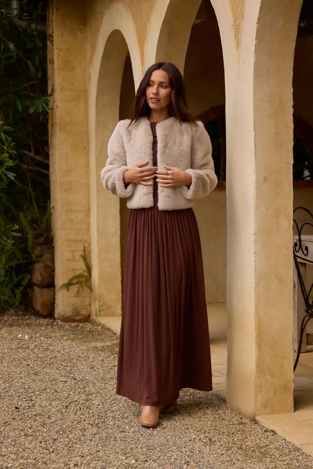 Wedding Guest Dresses|Cocktail Dresses>Hello Molly Nalla Maxi Dress Brown