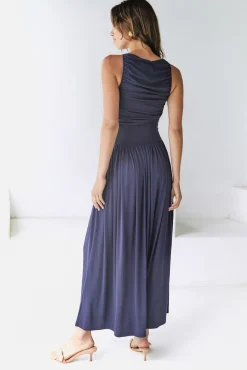 Wedding Guest Dresses|Formal Dresses>RUNAWAY THE LABEL Nalla Maxi Dress Navy