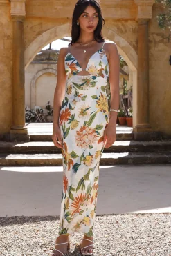 Spring Break Dresses|Floral Dresses>Hello Molly Naturally Me Maxi Dress Yellow