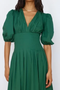Cocktail Dresses|Flowy Dresses>Hello Molly Nature's Escape Maxi Dress Green
