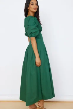 Cocktail Dresses|Flowy Dresses>Hello Molly Nature's Escape Maxi Dress Green