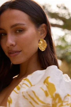 Earrings>Hello Molly Nature’s Gem Earrings Gold
