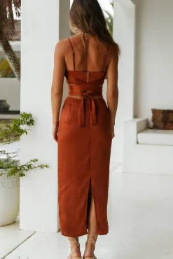 Skirt And Top Sets>Hello Molly Needing You Maxi Skirt Brown