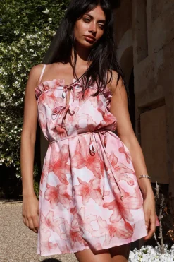 Vacation Dresses|Spring Break Dresses>Hello Molly Never Ending Mini Dress Pink
