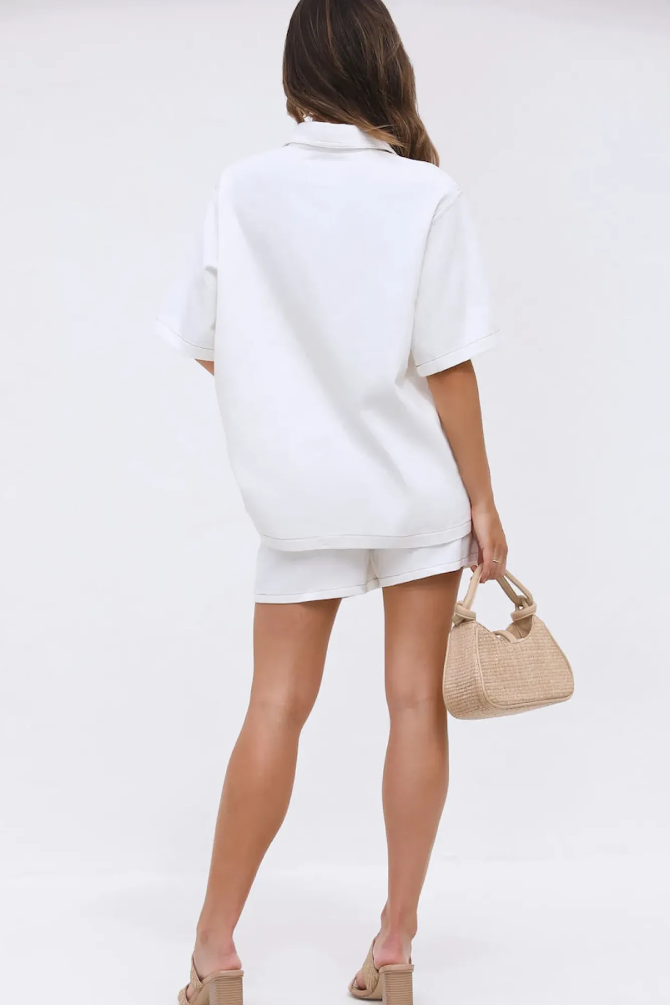 Shirts|Cropped>Hello Molly New Beginning Shirt White