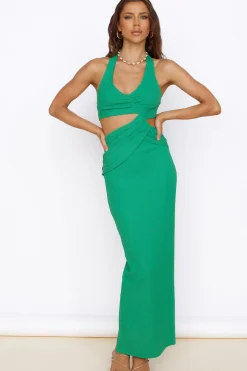 Spring Break Dresses|Date Night Dresses>Hello Molly New Found Purpose Maxi Dress Green