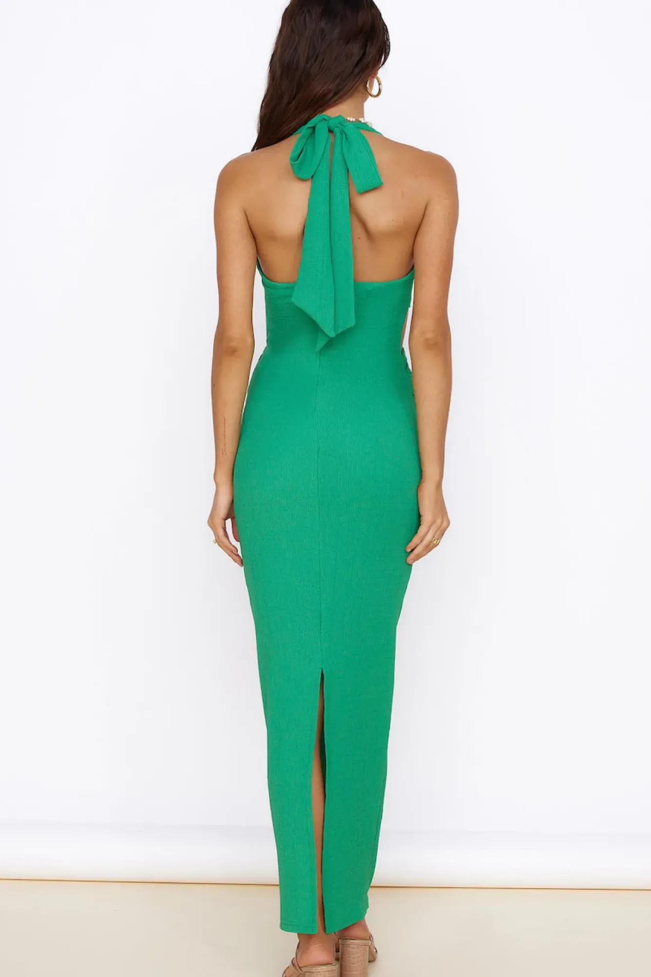 Spring Break Dresses|Date Night Dresses>Hello Molly New Found Purpose Maxi Dress Green