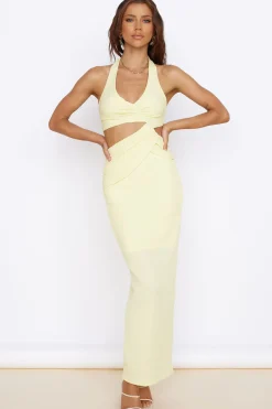 Spring Break Dresses|Date Night Dresses>Hello Molly New Found Purpose Maxi Dress Yellow