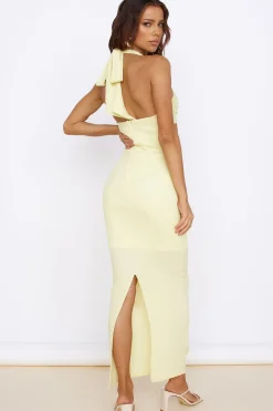 Spring Break Dresses|Date Night Dresses>Hello Molly New Found Purpose Maxi Dress Yellow