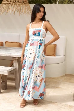 Vacation Dresses|Spring Break Dresses>Hello Molly New In Town Maxi Dress Multi
