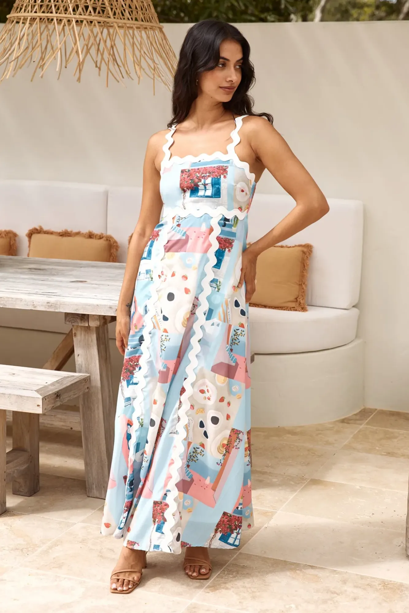 Vacation Dresses|Spring Break Dresses>Hello Molly New In Town Maxi Dress Multi
