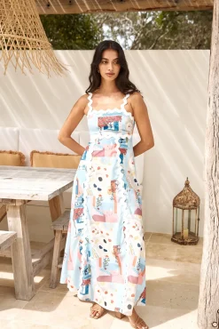 Vacation Dresses|Spring Break Dresses>Hello Molly New In Town Maxi Dress Multi