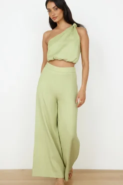 Two-Piece Pants Set>Hello Molly New York Girl Set Green