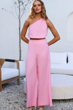 Pants|Cropped>Hello Molly New York Girl Set Pink