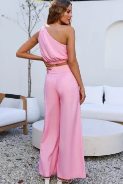 Pants|Cropped>Hello Molly New York Girl Set Pink