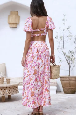 Skirts|Skirt And Top Sets>Hello Molly Next Millennium Maxi Skirt Pink