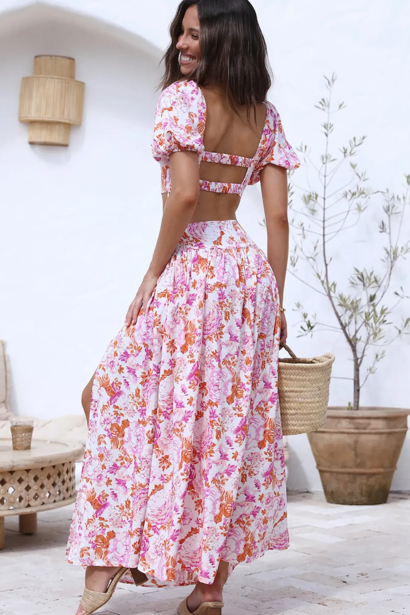 Skirts|Skirt And Top Sets>Hello Molly Next Millennium Maxi Skirt Pink