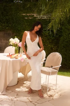 Wedding Guest Dresses|Formal Dresses>Hello Molly Next to me Midi Dress in Cream