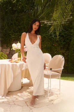 Wedding Guest Dresses|Formal Dresses>Hello Molly Next to me Midi Dress in Cream