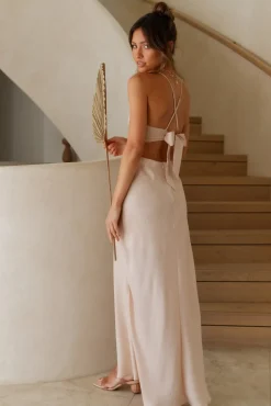 Wedding Guest Dresses|Formal Dresses>Hello Molly No Good Reason Maxi Dress Beige