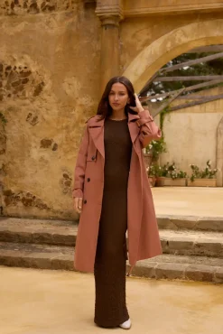 Jackets|Coats>Hello Molly Northern Sun Jacket Rust Brown