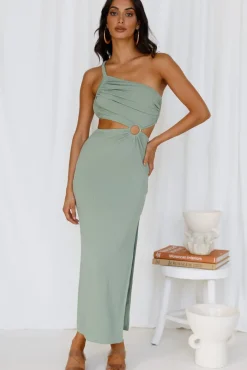 Wedding Guest Dresses|Bridesmaid Dresses>Hello Molly North Facing Sun Maxi Dress Green