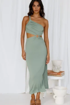 Wedding Guest Dresses|Bridesmaid Dresses>Hello Molly North Facing Sun Maxi Dress Green