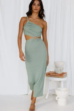 Wedding Guest Dresses|Bridesmaid Dresses>Hello Molly North Facing Sun Maxi Dress Green