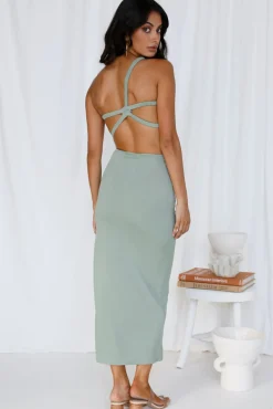Wedding Guest Dresses|Bridesmaid Dresses>Hello Molly North Facing Sun Maxi Dress Green