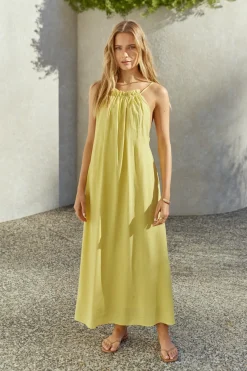 Vacation Dresses|Brunch Dresses>Hello Molly Not So Little Miss Maxi Dress Yellow