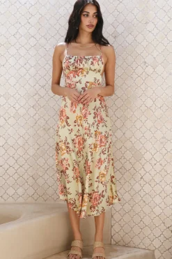 Spring Break Dresses|Casual Dresses>Hello Molly Ocean Breeze Midi Dress Green