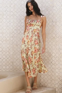 Spring Break Dresses|Casual Dresses>Hello Molly Ocean Breeze Midi Dress Green