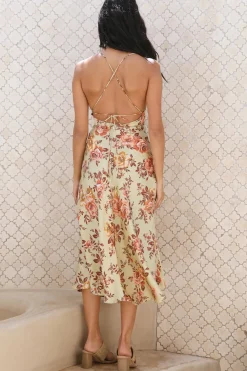 Spring Break Dresses|Casual Dresses>Hello Molly Ocean Breeze Midi Dress Green
