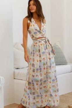 Skirt And Top Sets>Hello Molly Ocean Lover Set Multi