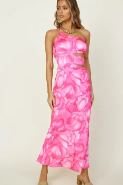 Maxi Dresses>Hello Molly Oceans Apart Maxi Dress Pink