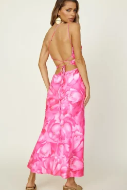 Maxi Dresses>Hello Molly Oceans Apart Maxi Dress Pink