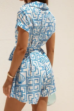 Rompers>Hello Molly Oceans Away Romper Blue