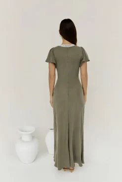Cocktail Dresses|Vacation Dresses>Hello Molly Oliviera Maxi Dress Green