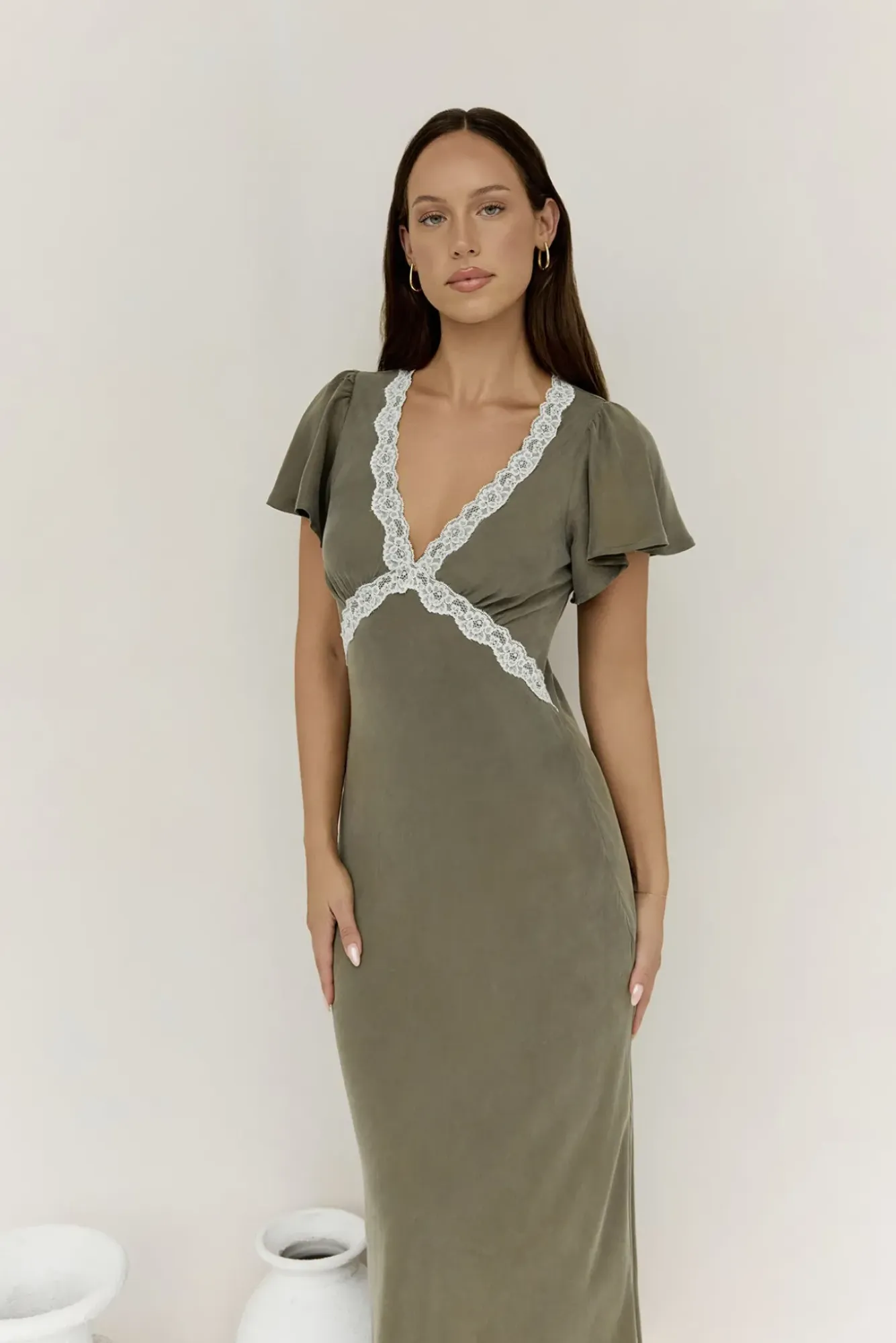 Cocktail Dresses|Vacation Dresses>Hello Molly Oliviera Maxi Dress Green