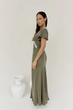 Cocktail Dresses|Vacation Dresses>Hello Molly Oliviera Maxi Dress Green