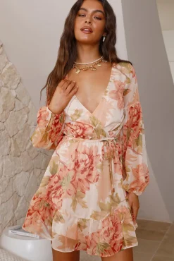 Vacation Dresses|Spring Break Dresses>Hello Molly Once Upon A Dream Mini Dress Orange