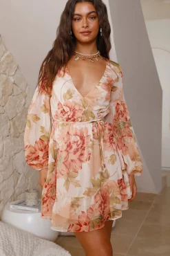 Vacation Dresses|Spring Break Dresses>Hello Molly Once Upon A Dream Mini Dress Orange