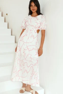 Vacation Dresses|Spring Break Dresses>Hello Molly On The Move Maxi Dress Pink
