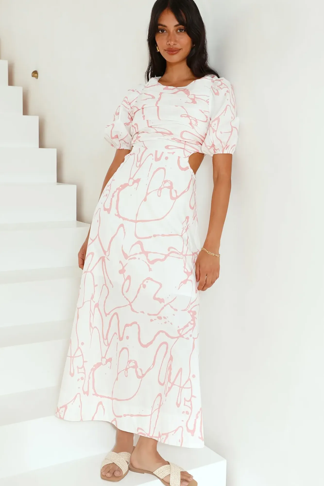Vacation Dresses|Spring Break Dresses>Hello Molly On The Move Maxi Dress Pink